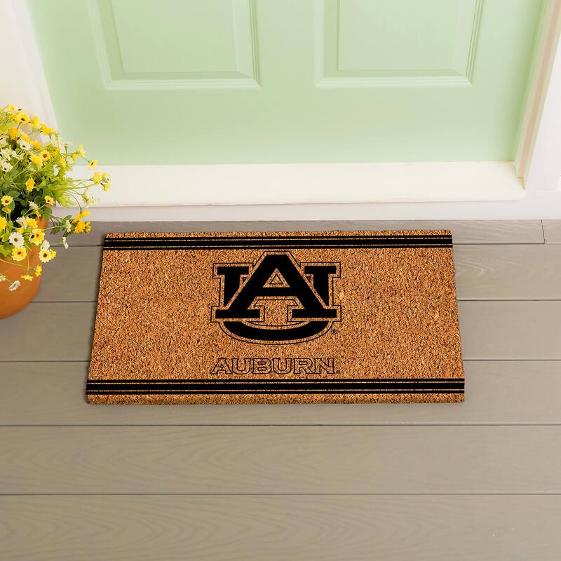 Auburn University Monochrome Indoor/Outdoor Coir Door Mat - 28" x 16"