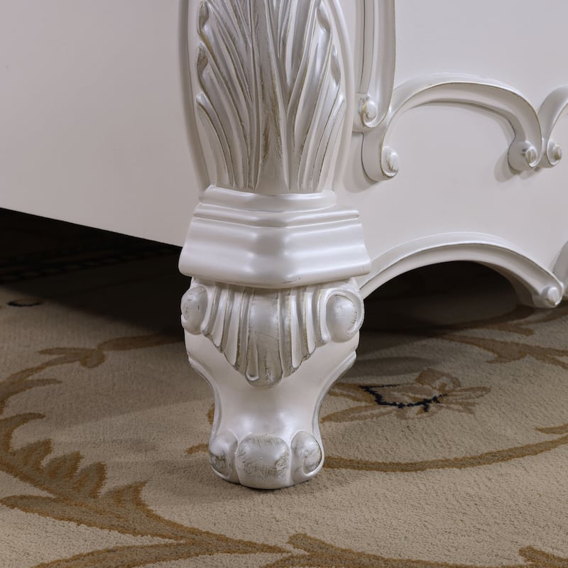 Furniture of America Eugene Traditional Solid Wood Panel Bed