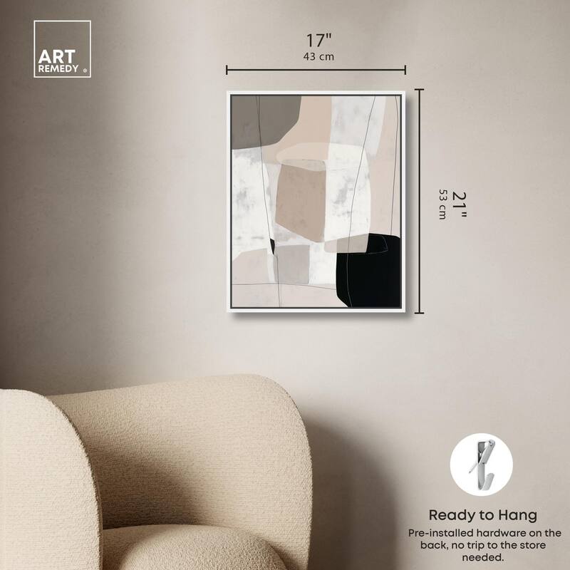 Neutral Forms I Canvas by Art Remedy