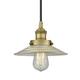 Option Brushed Brass / Clear Halophane