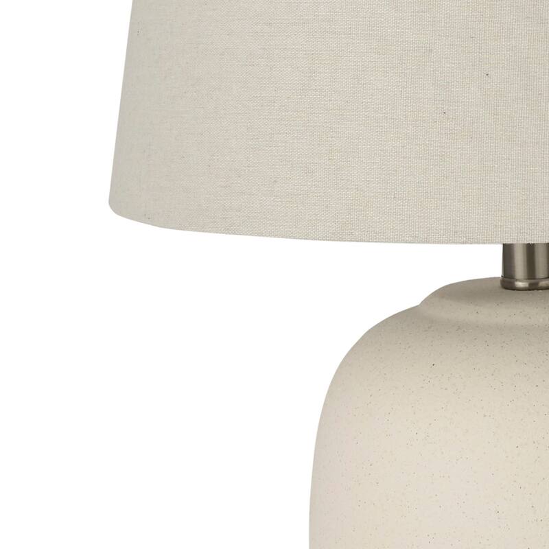 Nourison 23" Unglazed Ceramic Jar Table Lamp