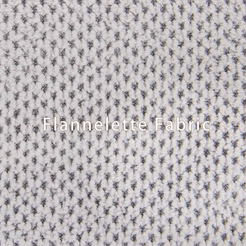 106.5" L-Shaped Flannelette Sectional Sofa with Pull-Out Bed