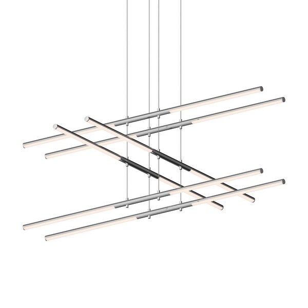 M&N❤︎❤︎ Sonneman Lighting Tik-Tak 12-light Polished Chrome LED Pendant