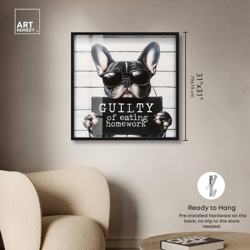 Guilty of Eating Homework Shadowbox by Art Remedy