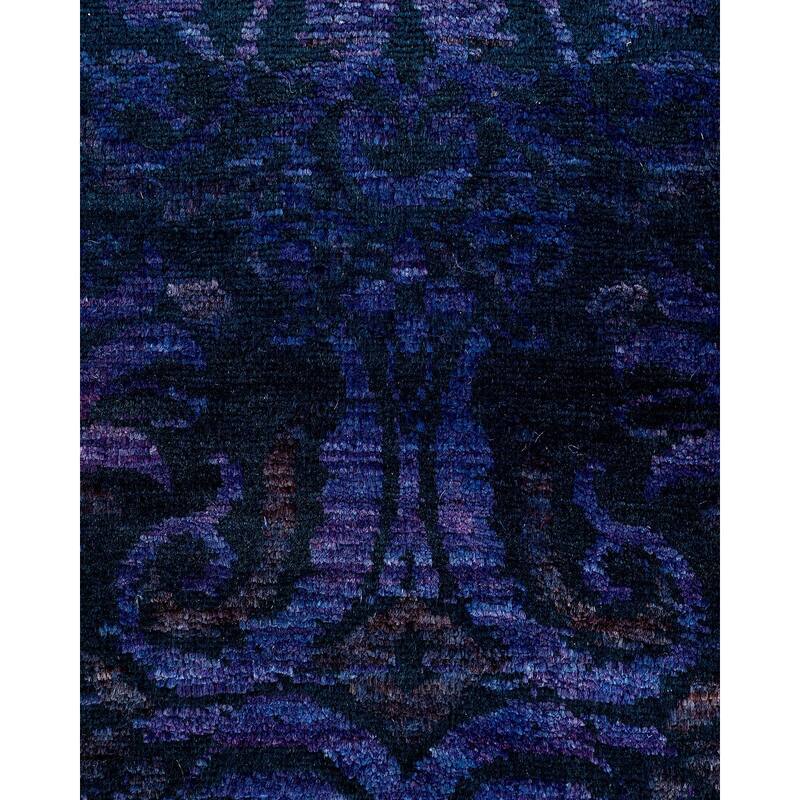 Contemporary Overdyed Wool Hand Knotted Area Rug - 6' 2" x 8' 10"