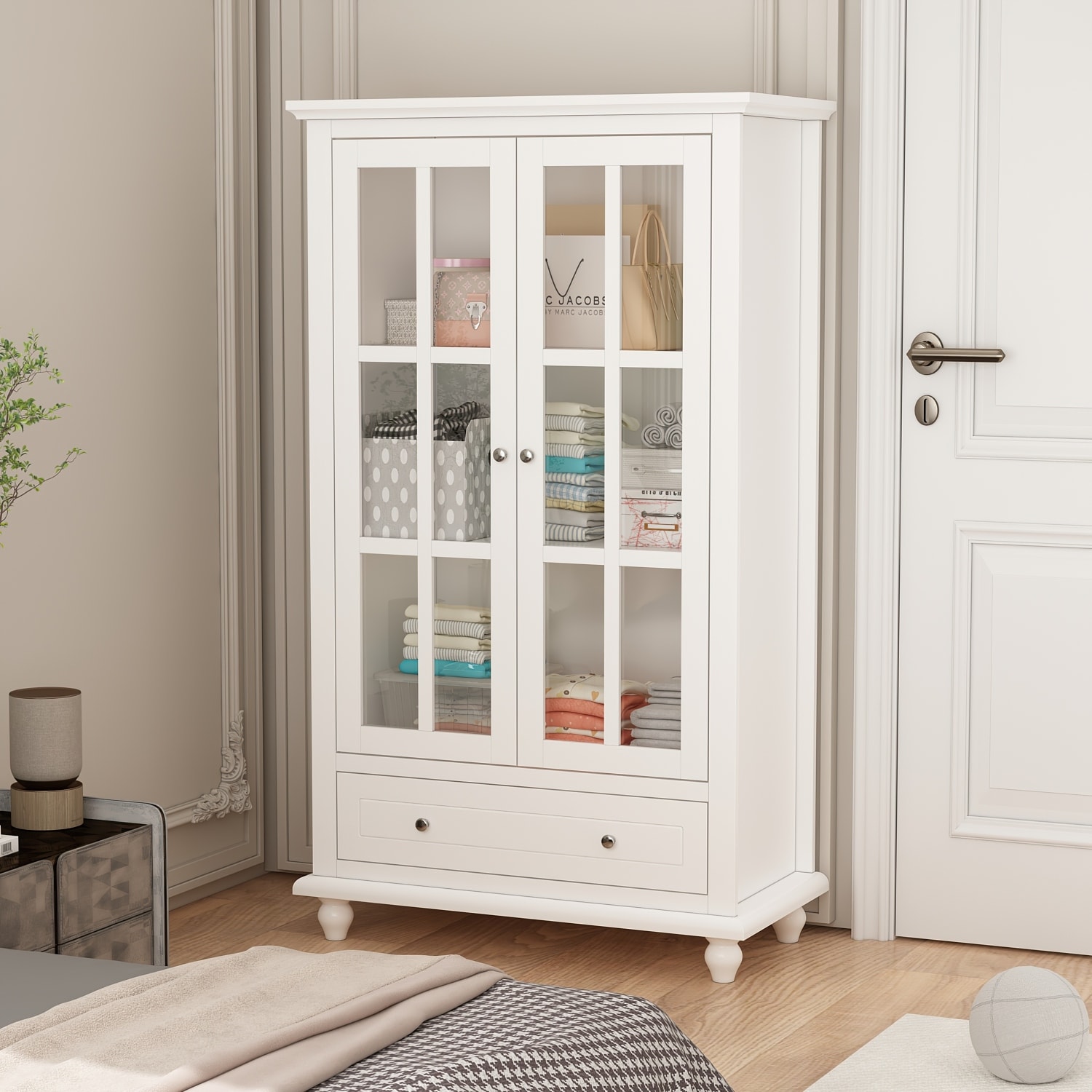 Curio Buffet Cabinet Bookcase Display Cabinet China Cabinet Lacquer