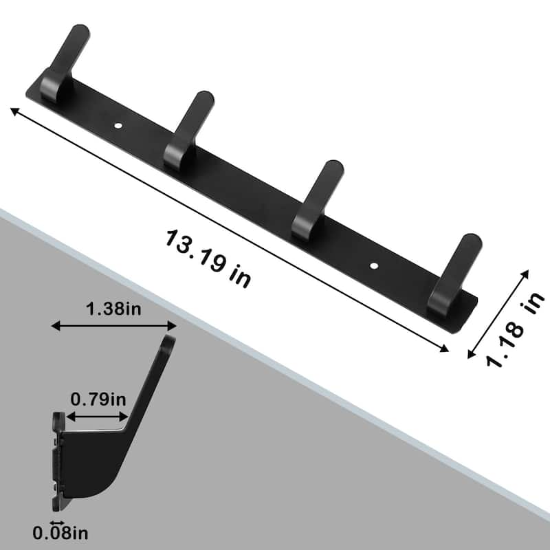 Metal Wall Mount Coat Rack