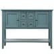preview thumbnail 30 of 61, Vintage Elegant Style Buffet Sideboard Console Table with 4 Storage Drawers, 2 Cabinets & Bottom Shelf (Antique Gray)