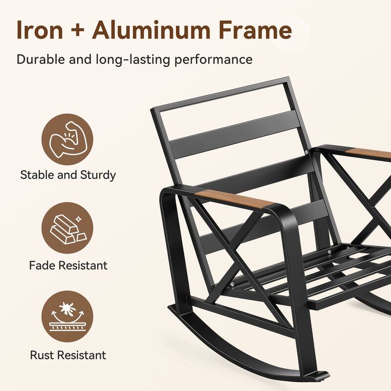 Patio Rocker With Cushions