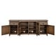 preview thumbnail 7 of 10, Magnussen Home Bay Creek Toasted Nutmeg 80" Console - 80"W x 18"D x 32"H
