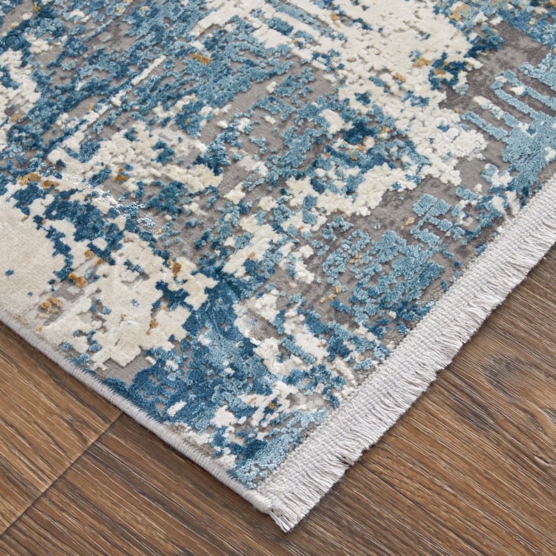 Grand Bazaar Lindstra Machine Made Abstract Modern Area Rug