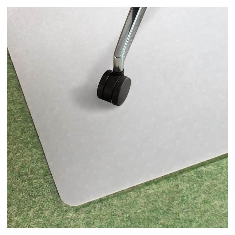 Cleartex® Polypropylene Rectangular Foldable Chair Mat for Carpets - 36" x 48"