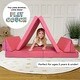 preview thumbnail 6 of 10, Imaginarium Little Brother, Little Sister Kids and Toddler Small Play Couch Pink
