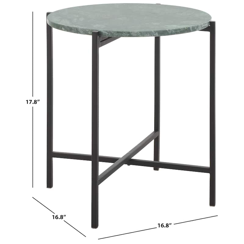 SAFAVIEH Gyde Round Accent Table - 17" W x 17" D x 18" H - 17Wx17Dx18H
