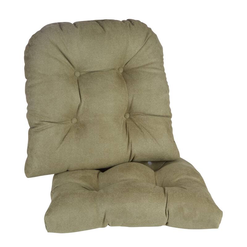 Klear Vu Twillo 15" x 15" Dining Chair Cushion Set - Green - Set of 2