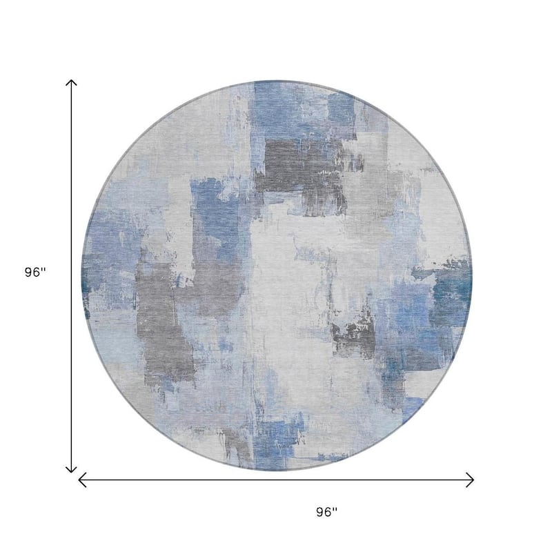 HomeRoots Abstract Transitional Rectangle Outdoor Rug