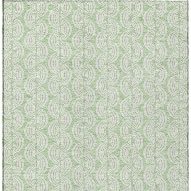 HomeRoots Ogee Transitional Rectangle Outdoor Rug