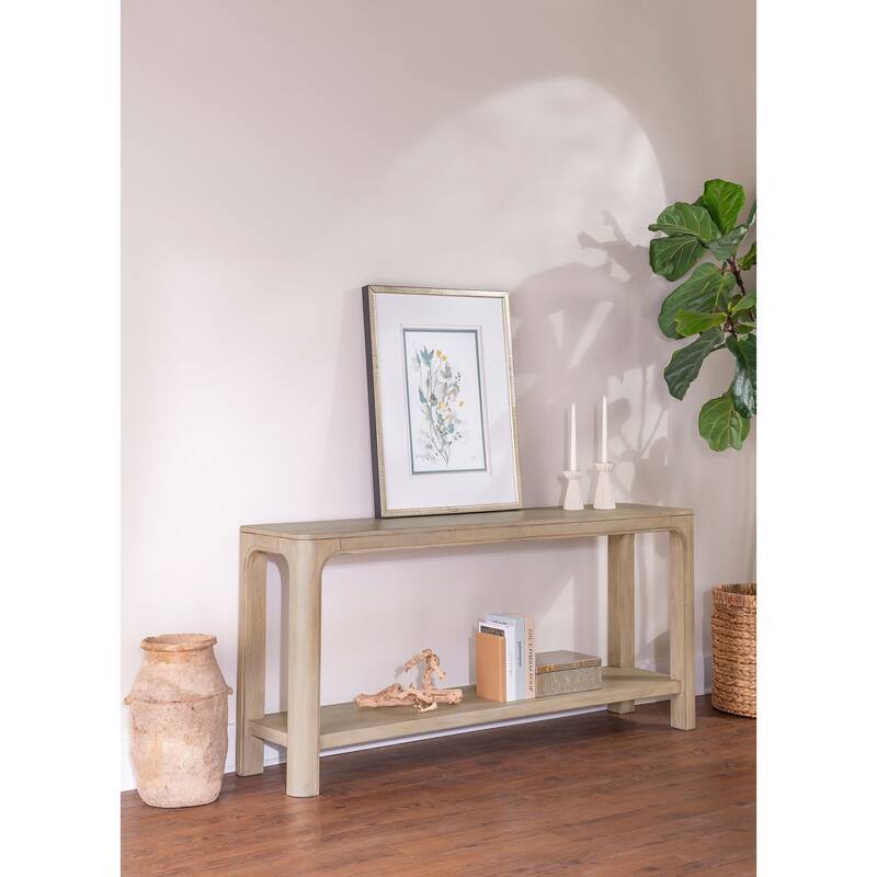 Solano 64-inch Entryway Console Sofa Table Weathered Mango - 64.25'' x 16'' x 30''