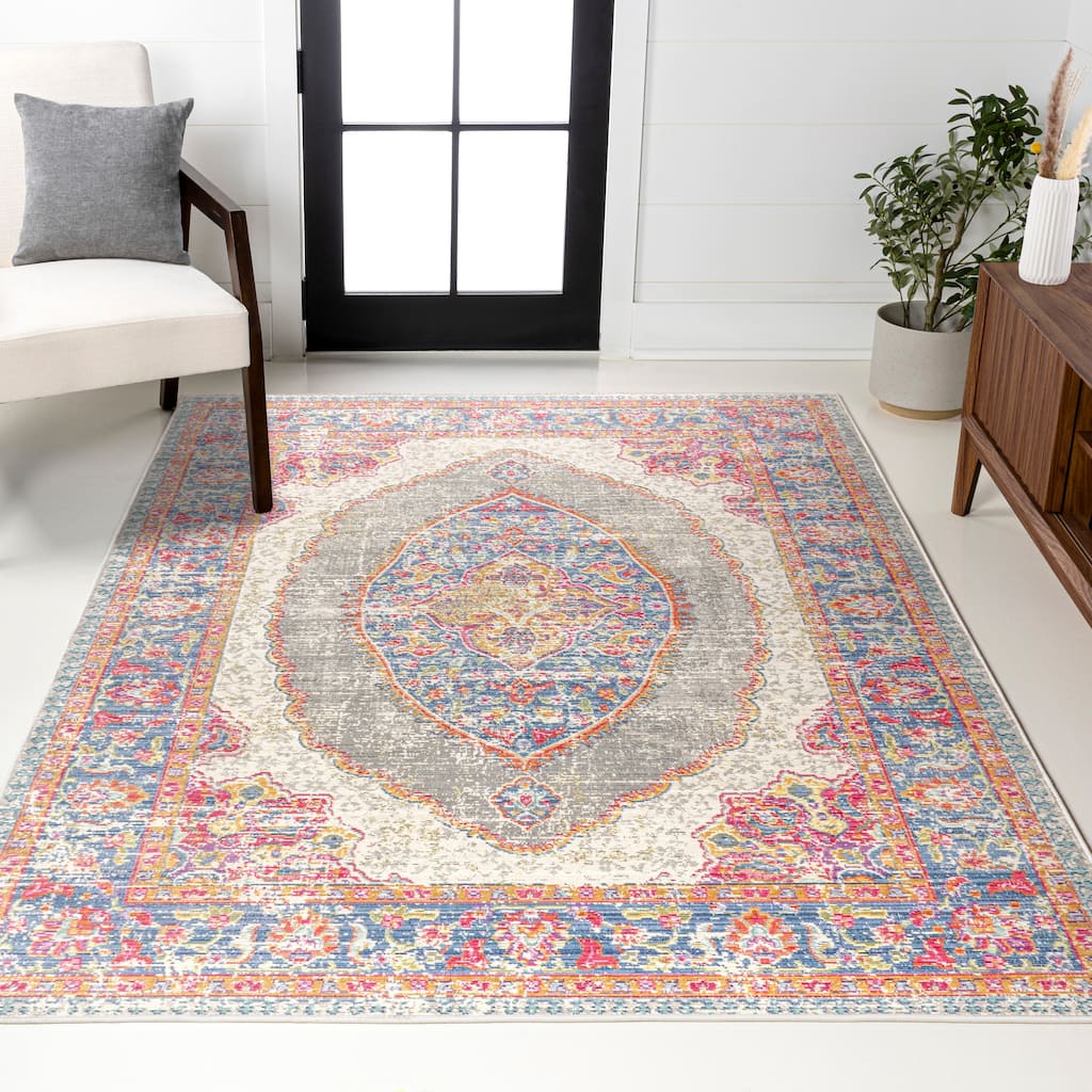 JONATHAN Y Flori Medallion Area Rug