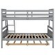 preview thumbnail 12 of 21, Luxury Twin over Full Bunk Bed with Ladder, Twin Size Trundle, Safety Guardrail, Sturdy Construction & Versatile Usage