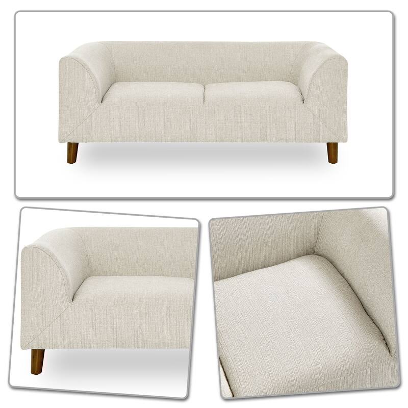 Modern Minimalist Linen Fabric Upholstered Pet Sofa, For Medium and Large Dogs