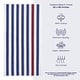 preview thumbnail 22 of 64, American Soft Linen,100% Cotton 4 Pack Beach Towels, 30 x 60 Cabana Striped Pool Towels