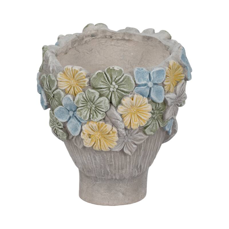 Unique Bust Style Resin Planter or Flower Pot with Crown Detail