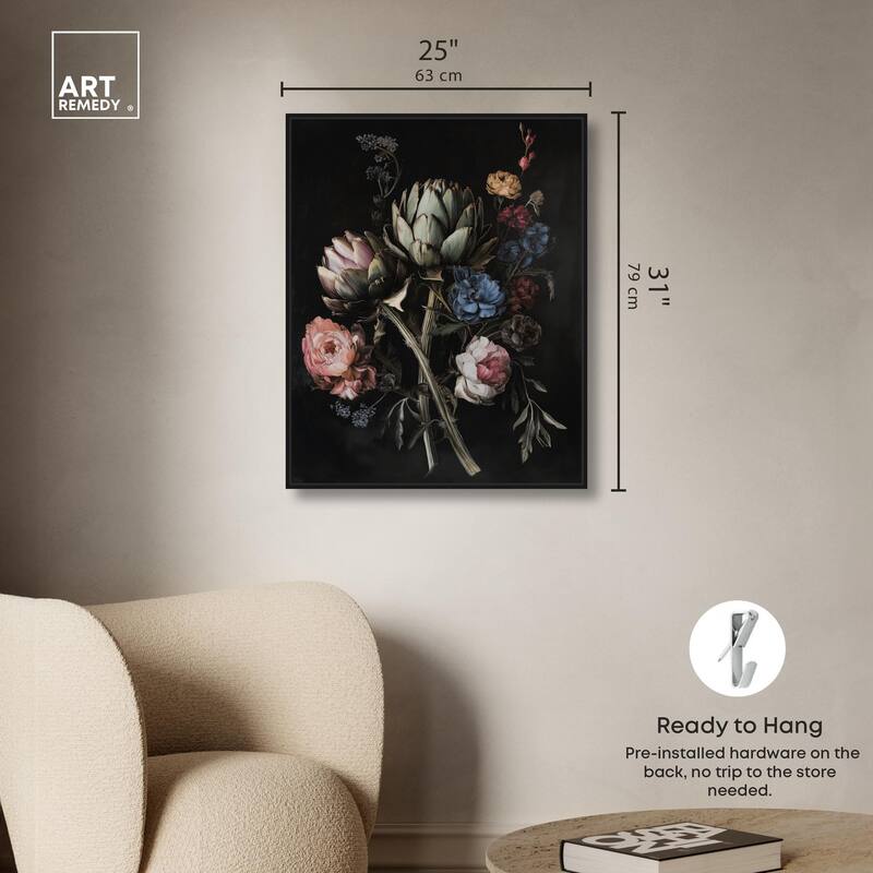 Moody Artichoke III Canvas by Art Remedy