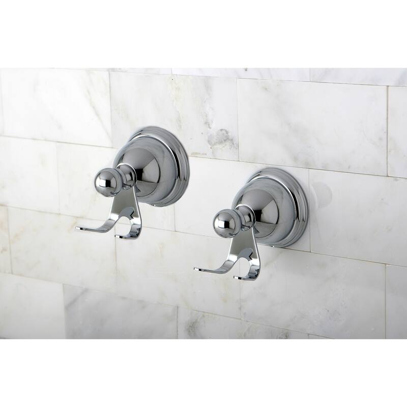 Kingston Brass Restoration Double Robe Hook - Set of 2