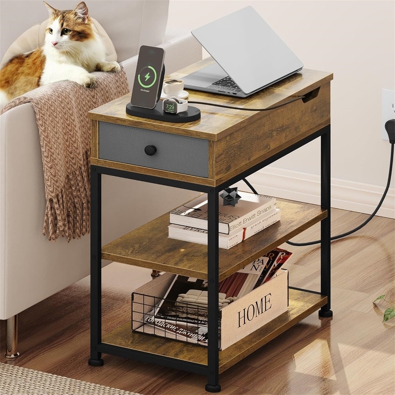Flip Top Side Table - 23.6