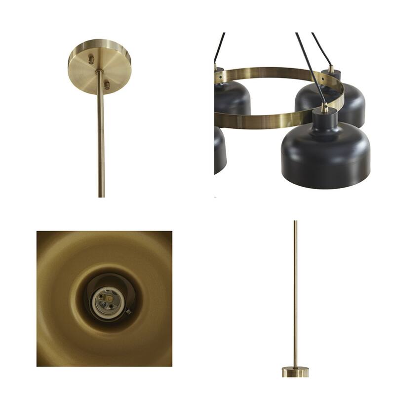 4-Light Modern Bowl-Shaped Chandelier Light Fixture