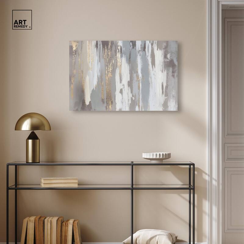 Flooding Gold II Canvas by Art Remedy, Gallery Wrapped