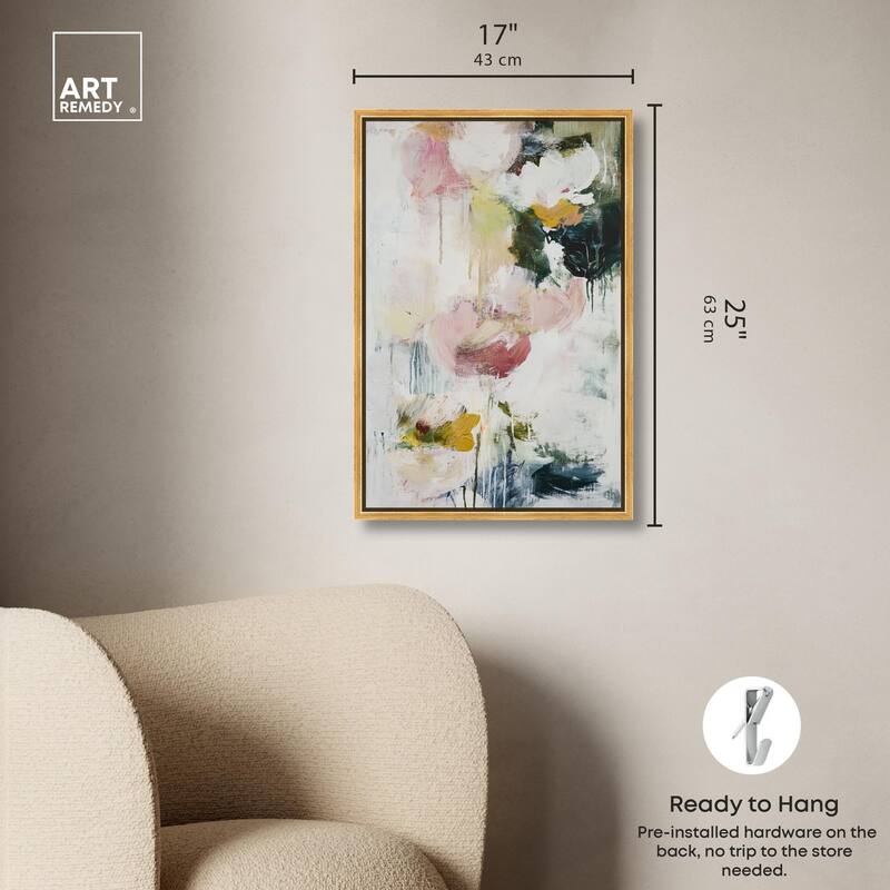 Dripping Colors IV Canvas by Art Remedy