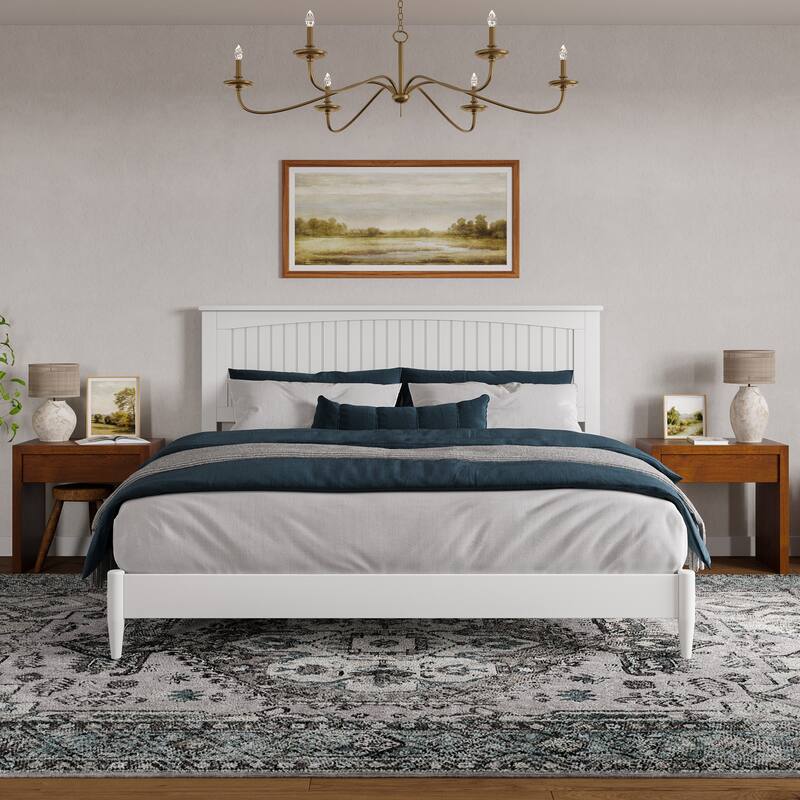 Naples Solid Wood Low Profile Platform Bed