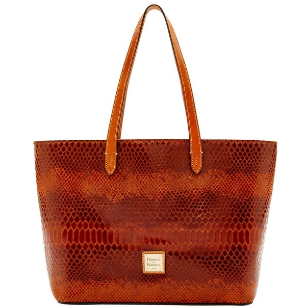 Dooney & Bourke Snake Small Shopper (Introduced by Dooney & Bourke at $268 in Jul 2016) - Saddle