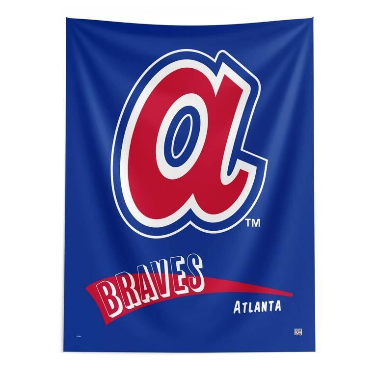 MLB CC Throwback Wall Hanging - 50" x 60" - Atlanta Braves