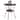Costway 25.5” Round Patio Bistro Table PE Wicker with Tempered Glass