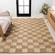 preview thumbnail 6 of 19, JONATHAN Y Theo Modern Farmhouse Woven Jute Checkerboard Area Rug Natural/Bleach - 2 X 10