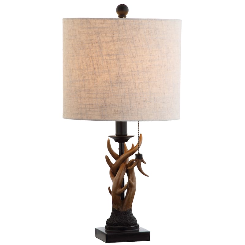 Kamille 20.5" Resin Mini LED Table Lamp, Brown by JONATHAN Y