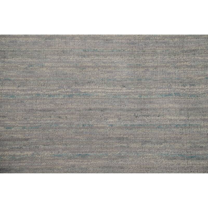 Striped Gabbeh Indian Area Rug Wool Carpet - 8'9" x 11'7"