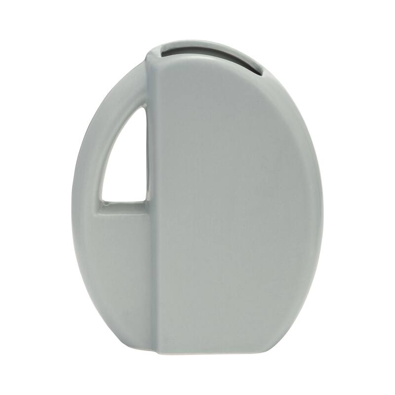 Sagebrook Home Artistic Ceramic Gray Watering Can Vase