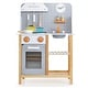 preview thumbnail 4 of 9, Wooden Toddler Pretend Kitchen Set with Cookware Accessories Ideal for Boys and Girls - 22.5"L x 10"W x 32.5"H