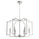 preview thumbnail 3 of 10, Hunter Zoanne 6-Light Modern Geometric Chandelier - Entry, Dining Room - Contemporary, Transitional