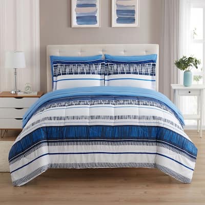 Sweet Home Collection 7 Piece Printed Bed In A Bag Comforter & Sheet Sets