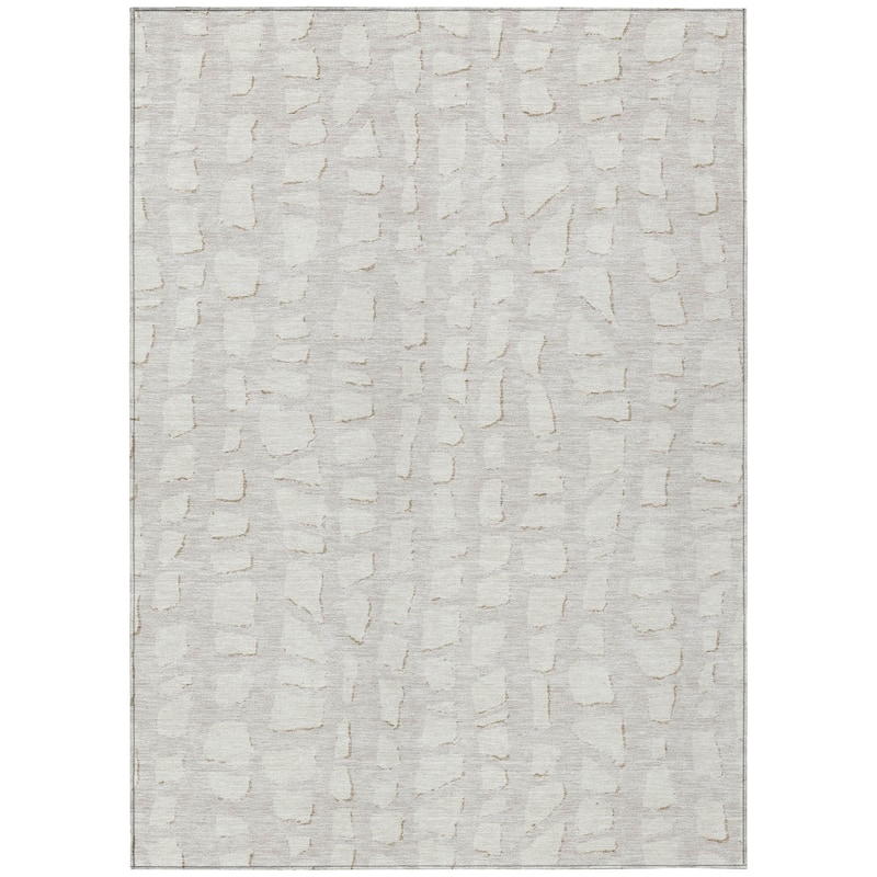 Machine Washable Indoor/ Outdoor Chantille Modern Abstract Rug