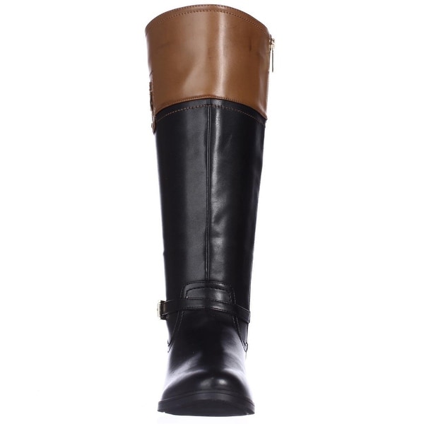 tommy hilfiger two tone riding boots