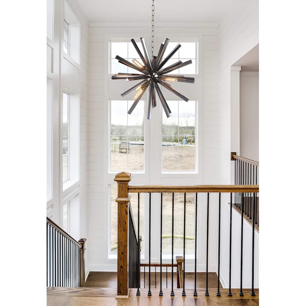 9 - Light Sputnik Crystal Chandelier Space Inspired Lighting