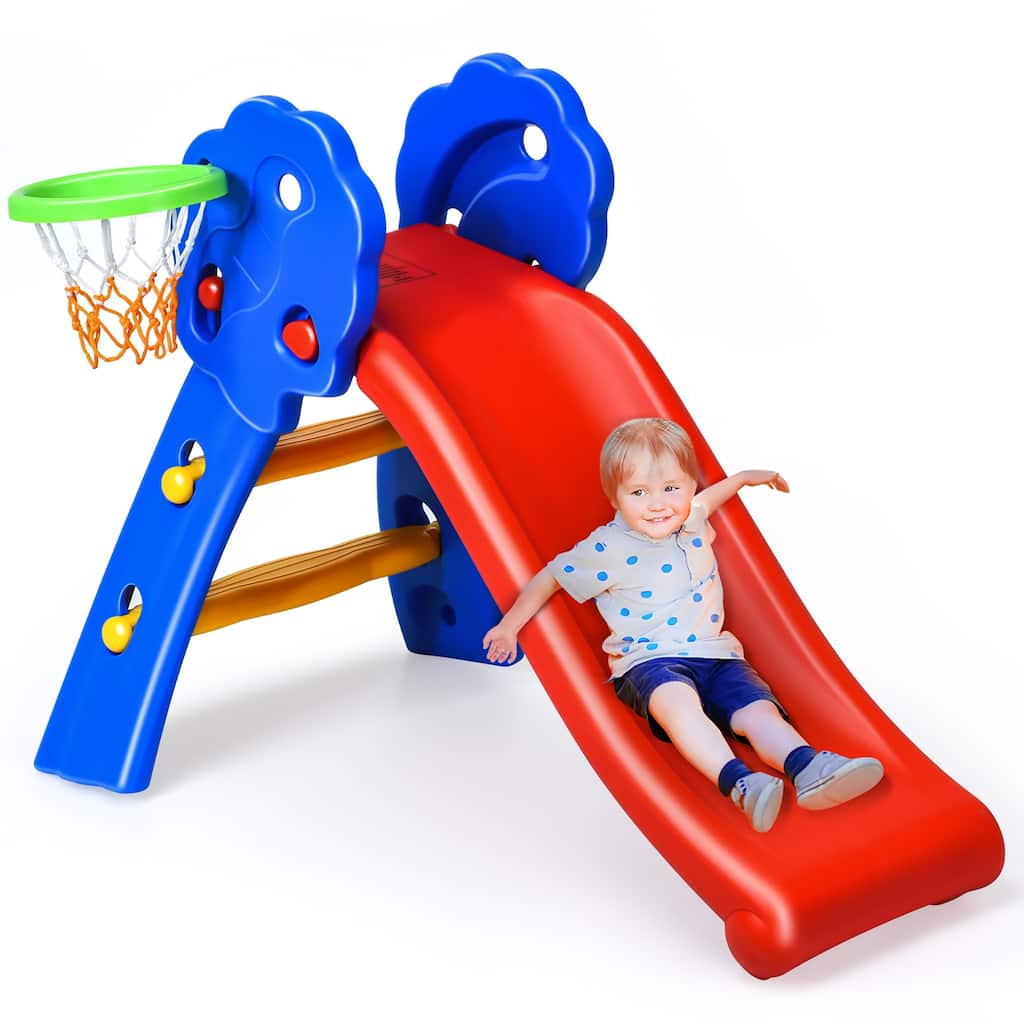 Sturdy Plastic Toddler Slide Freestanding Climber Slide Playset