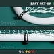 preview thumbnail 6 of 7, Soozier 6' x 6' Folding Lacrosse Goal, Backyard Lacrosse Net with Steel Frame, Lacrosse Training Equipment