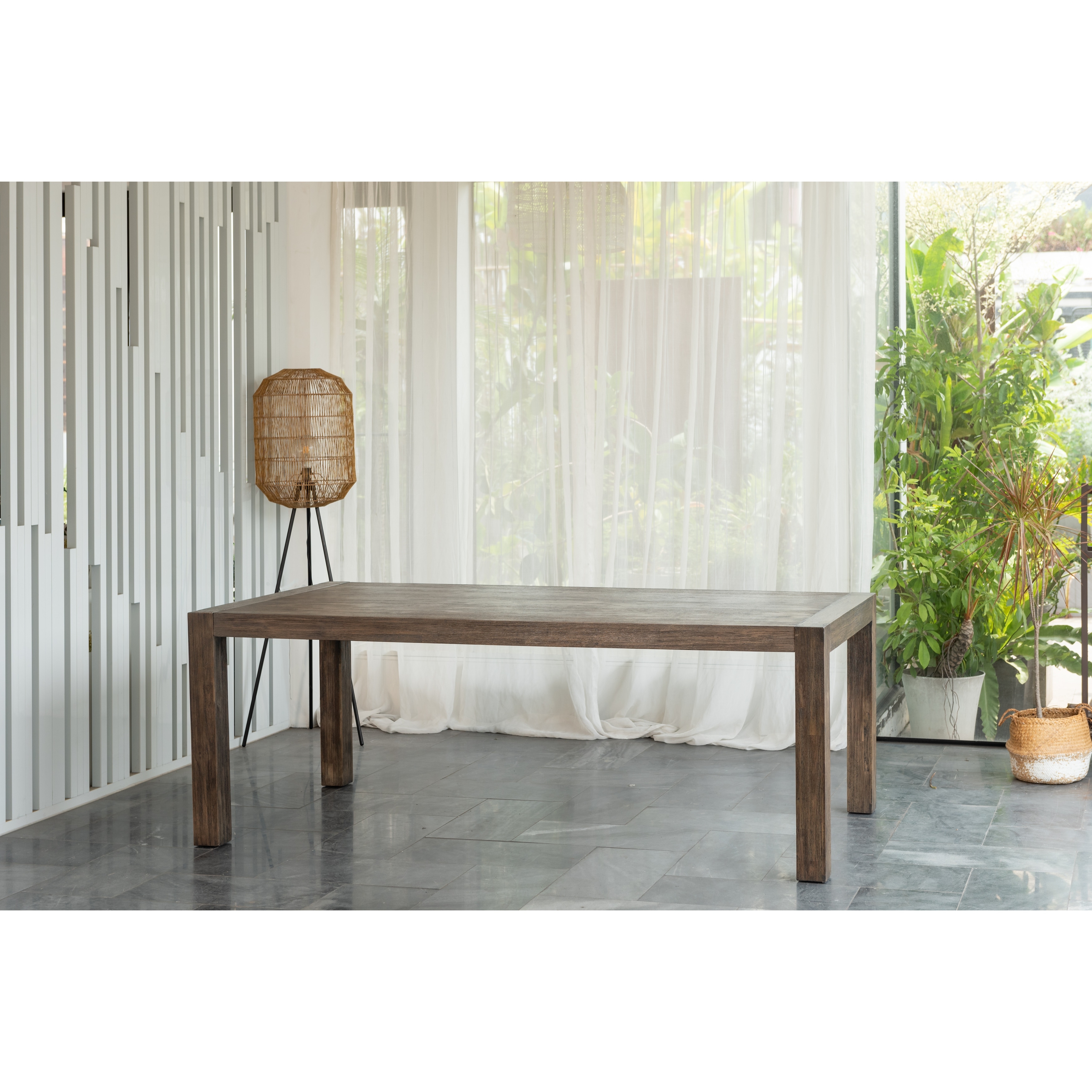 Isabell extendable solid hot sale wood dining set